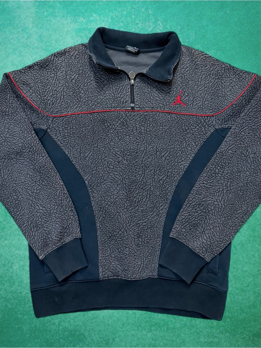 Vintage Air Jordan Cement Elephant Quarter Zip Sweatshirt